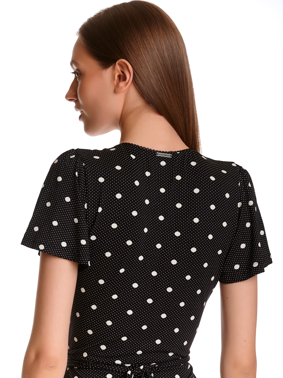 Vive Maria Mia Maria Damen Wickelkleid Schwarz Allover – Bild 6