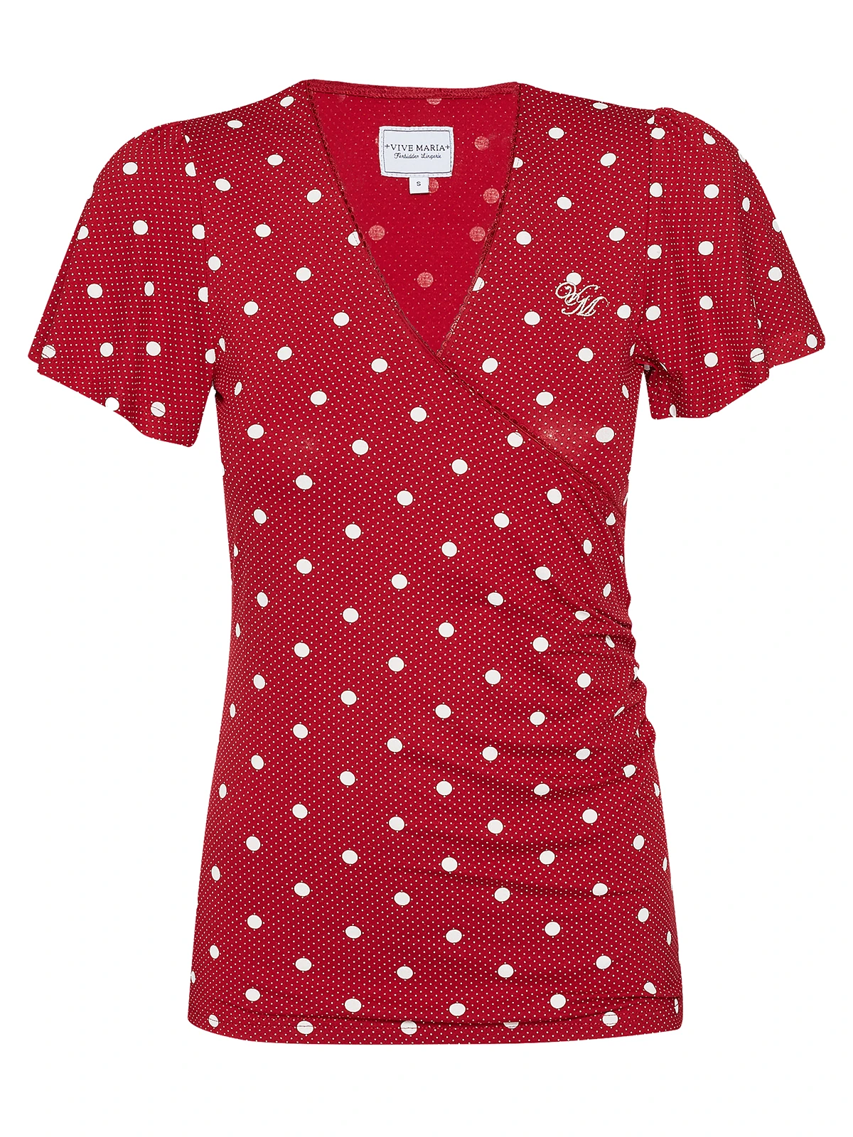 Vive Maria Mia Maria Damen Wickelshirt Rot Allover