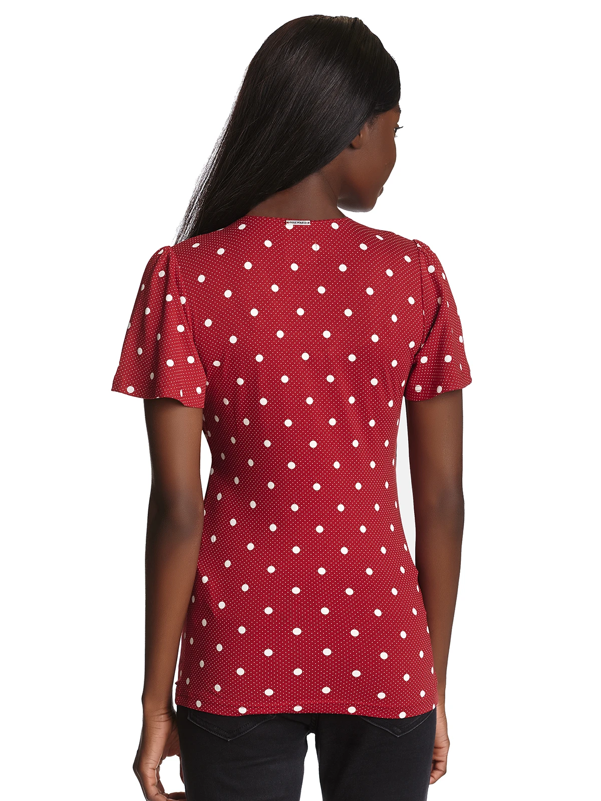 Vive Maria Mia Maria Damen Wickelshirt Rot Allover – Bild 3