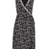 Vive Maria Midnight Flower Damen Wickelkleid Schwarz Allover
