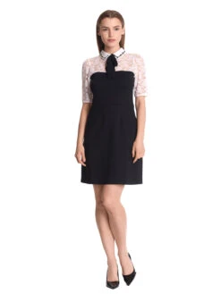 Vive Maria My Melody Damen Blusenkleid Creme/schwarz