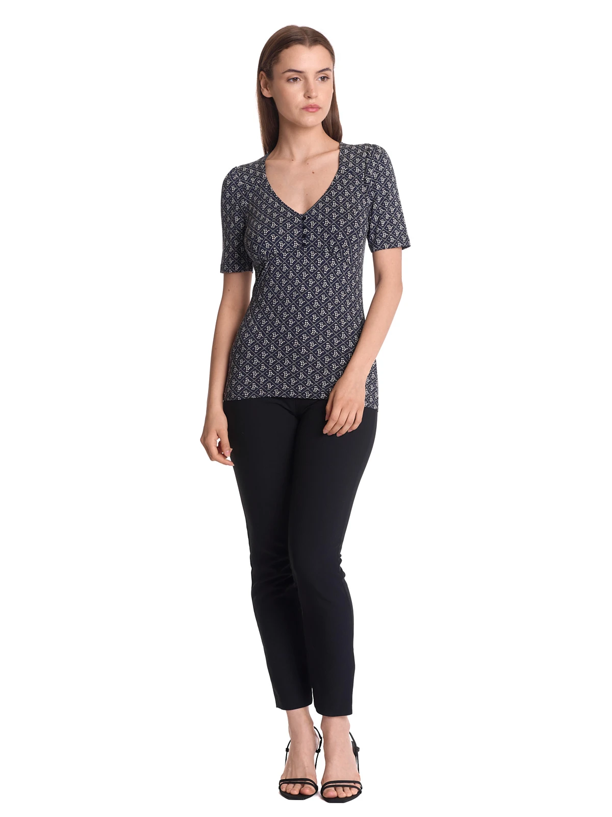 Vive Maria My Souvenir Damen T-Shirt Dunkelblau Allover – Bild 2