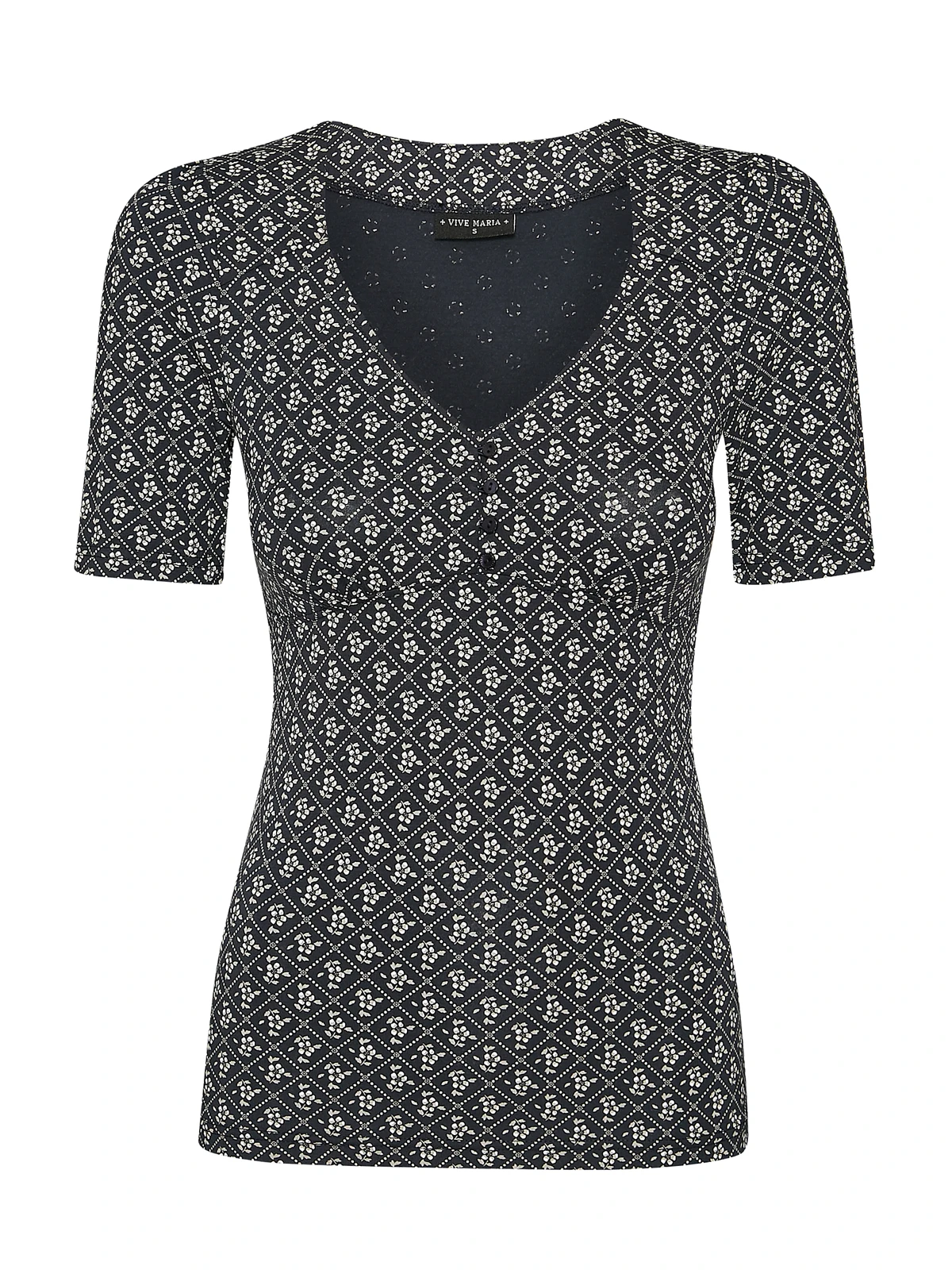 Vive Maria My Souvenir Damen T-Shirt Dunkelblau Allover – Bild 3