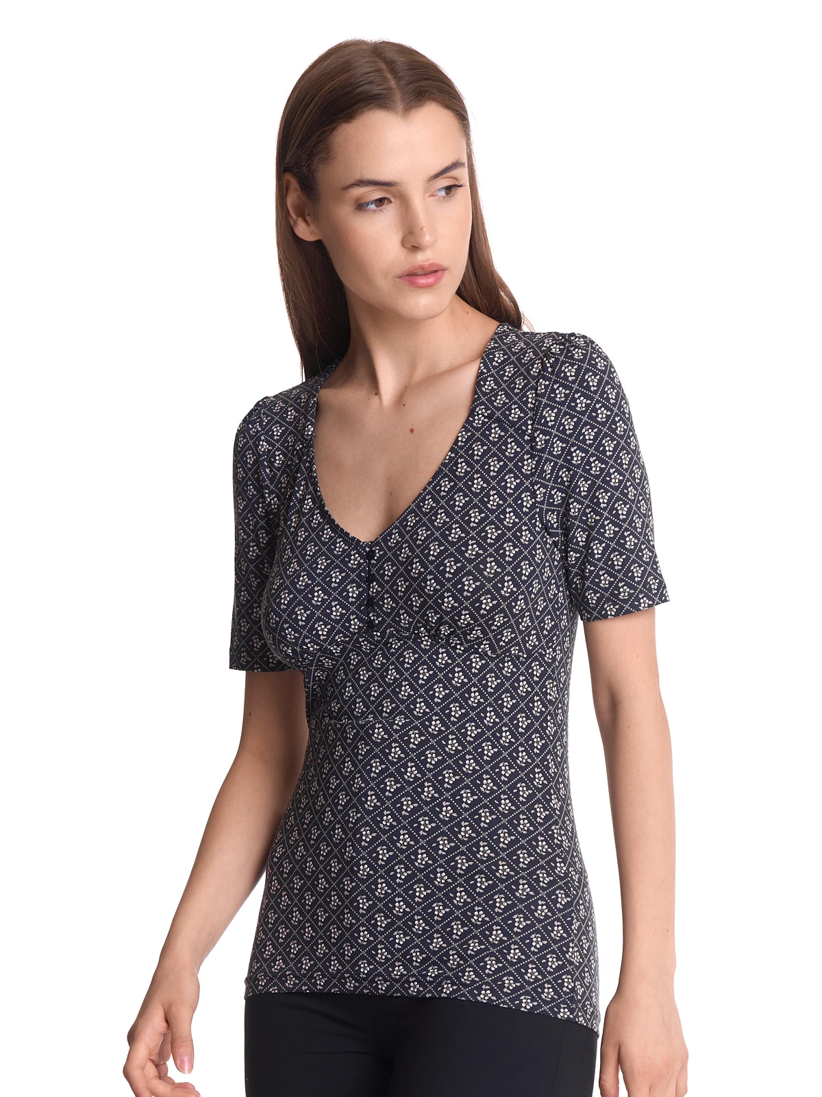 Vive Maria My Souvenir Damen T-Shirt Dunkelblau Allover – Bild 6