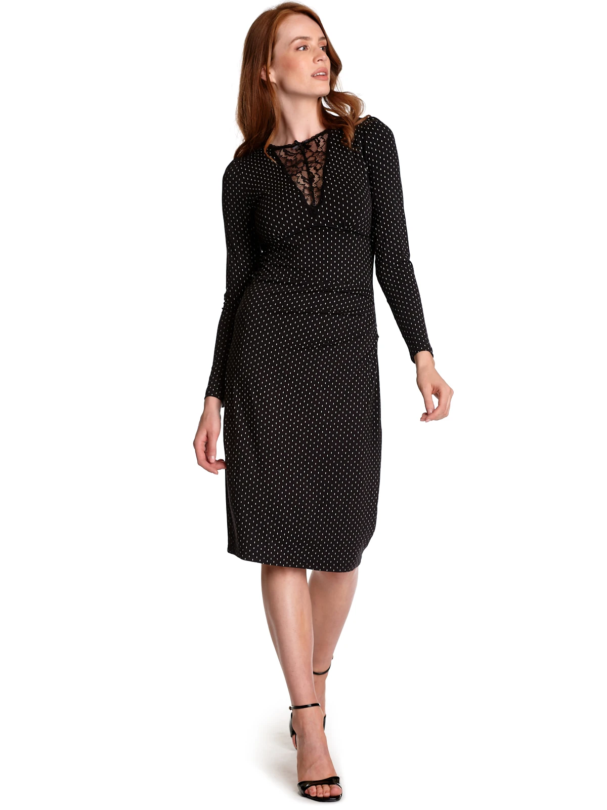 Vive Maria One Night In Paris Damen Etuikleid Schwarz Allover – Bild 7