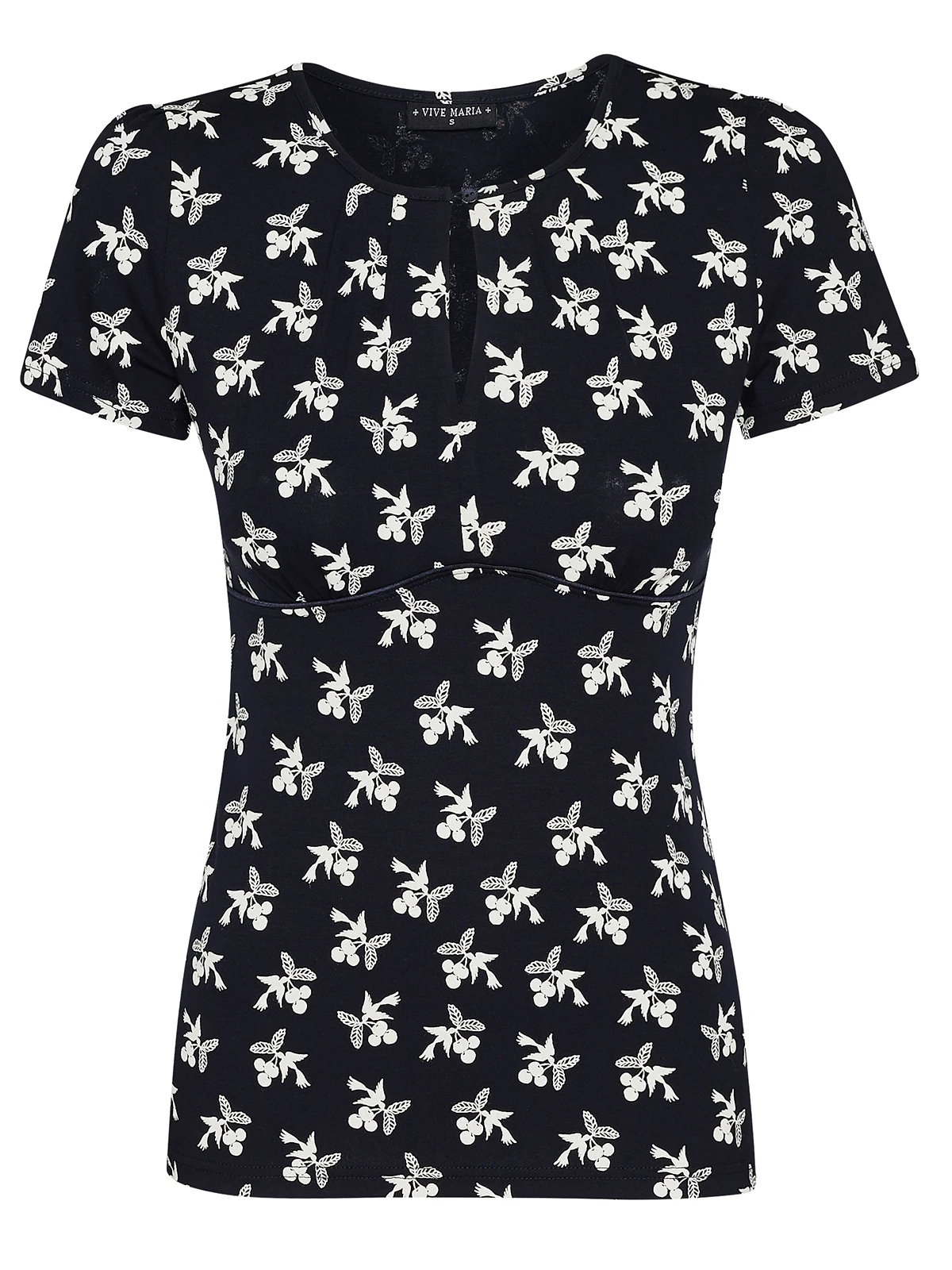 Vive Maria Pick The Cherry Damen T-Shirt Vulkanblau