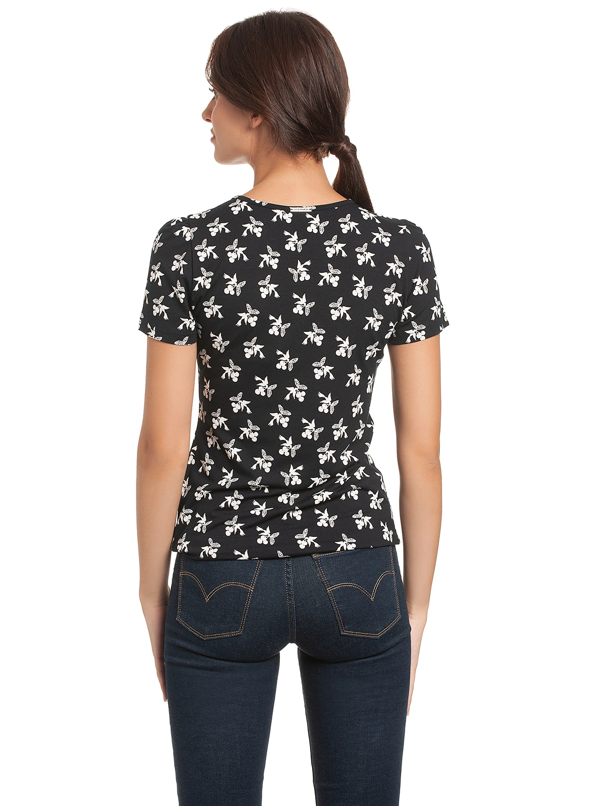 Vive Maria Pick The Cherry Damen T-Shirt Vulkanblau – Bild 3