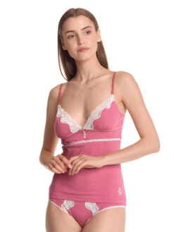 Vive Maria Pink Princess Damen Wäscheset: Top Mit Panty Pink