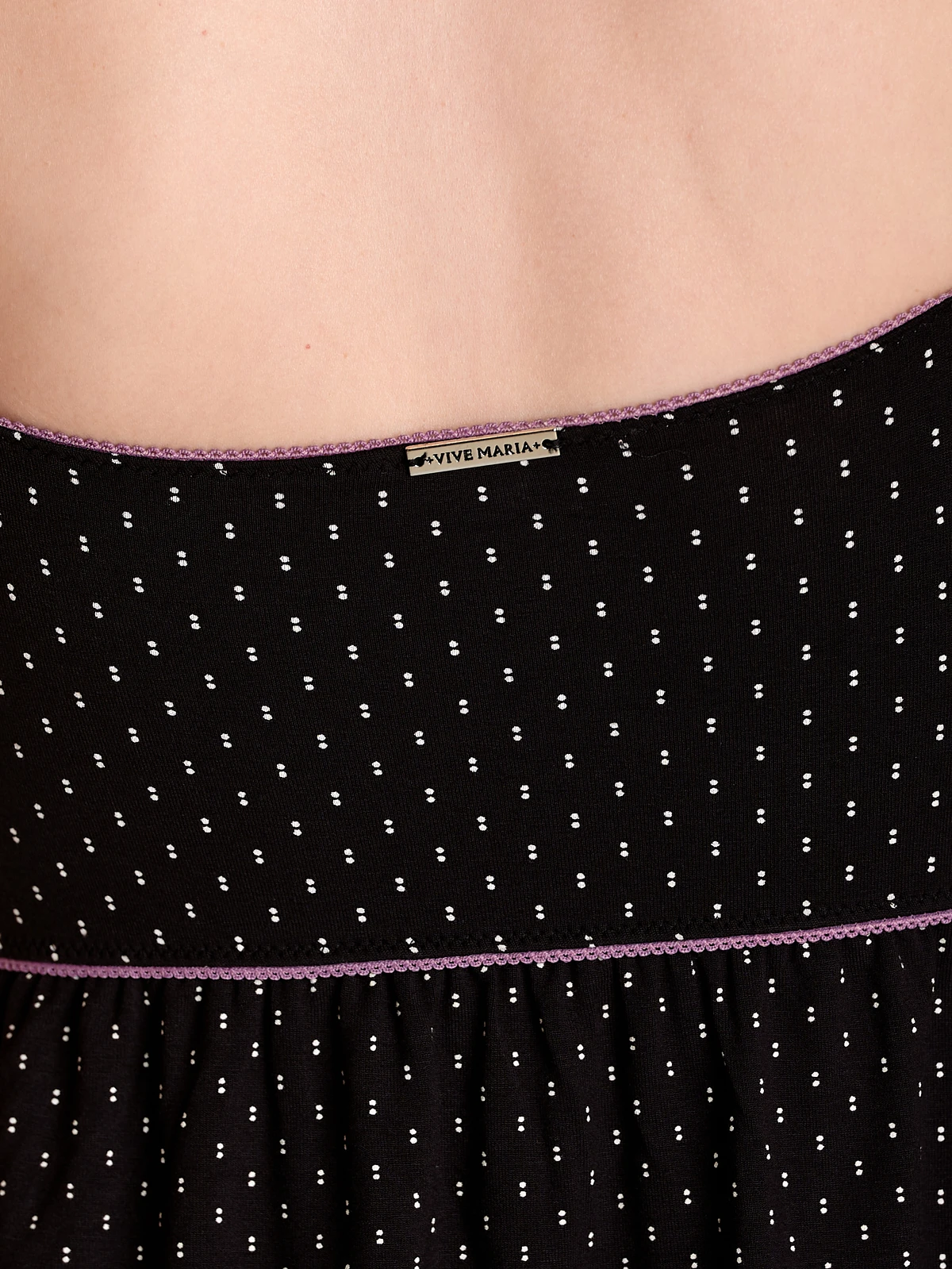 Vive Maria Private Room Damen Negligée Schwarz Allover – Bild 5