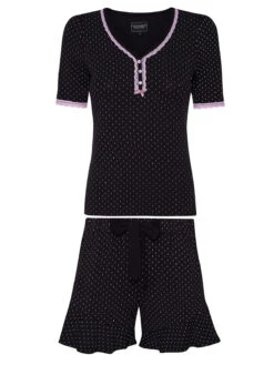 Vive Maria Private Room Damen Pyjama Schwarz Allover