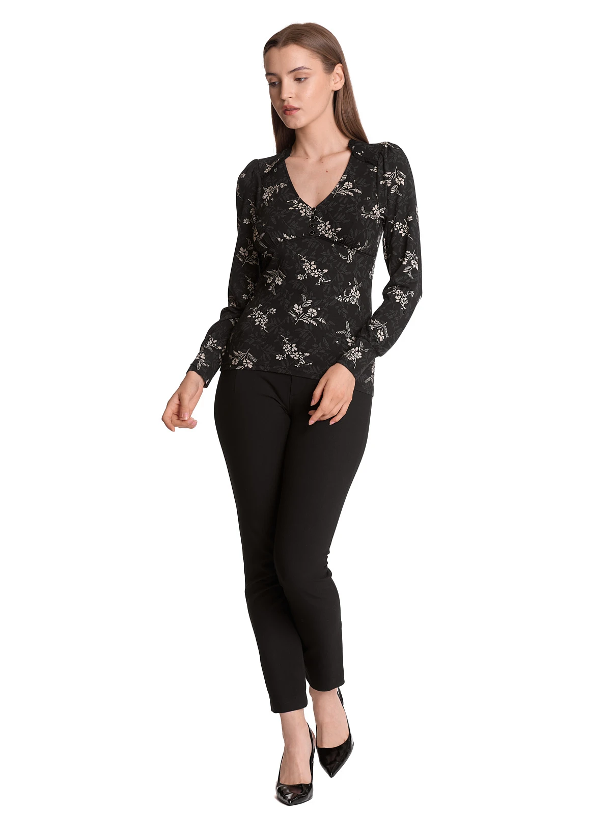 Vive Maria Reverie Damen Langarmshirt Schwarz Allover – Bild 3