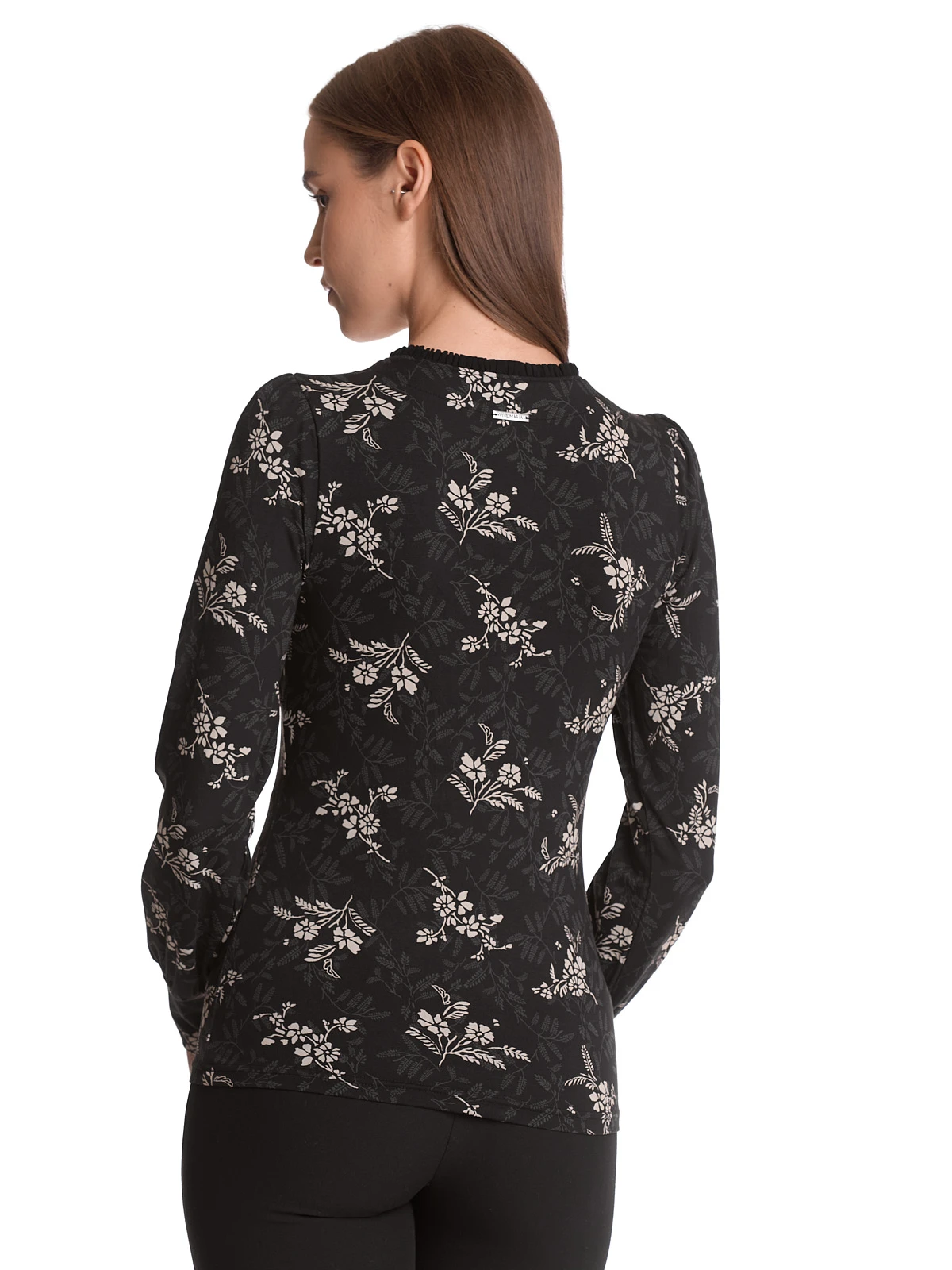 Vive Maria Reverie Damen Langarmshirt Schwarz Allover – Bild 5