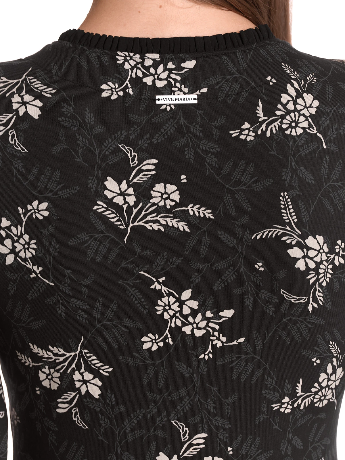 Vive Maria Reverie Damen Langarmshirt Schwarz Allover – Bild 8