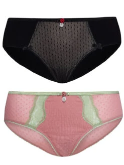 Vive Maria Rose & Pistache Damen Panty-Set Schwarz/lightpink