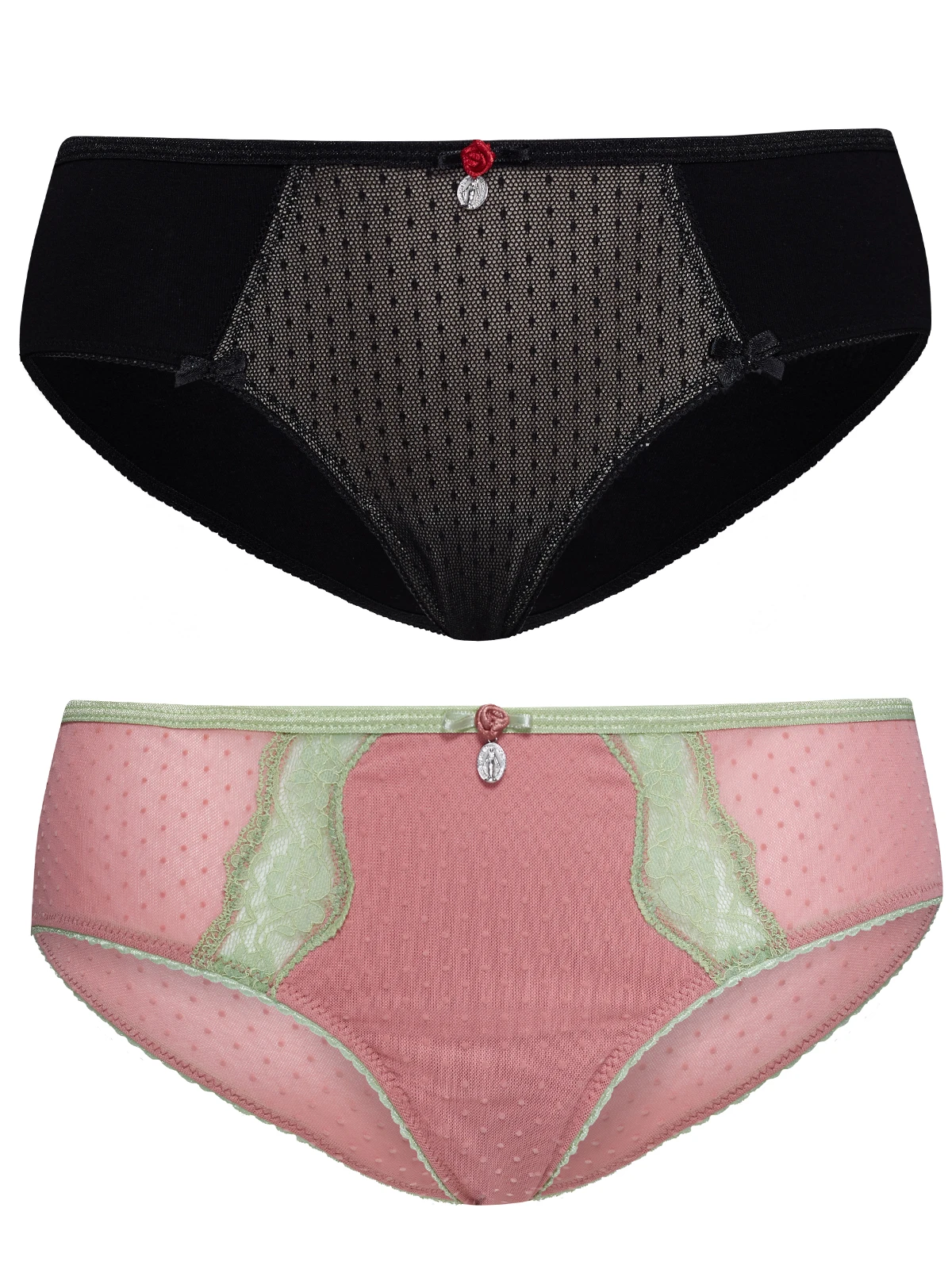 Vive Maria Rose & Pistache Damen Panty-Set Schwarz/lightpink