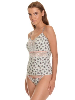 Vive Maria Sugar Boudoir Damen Wäscheset: Top Mit Slip Hellgrau Allover