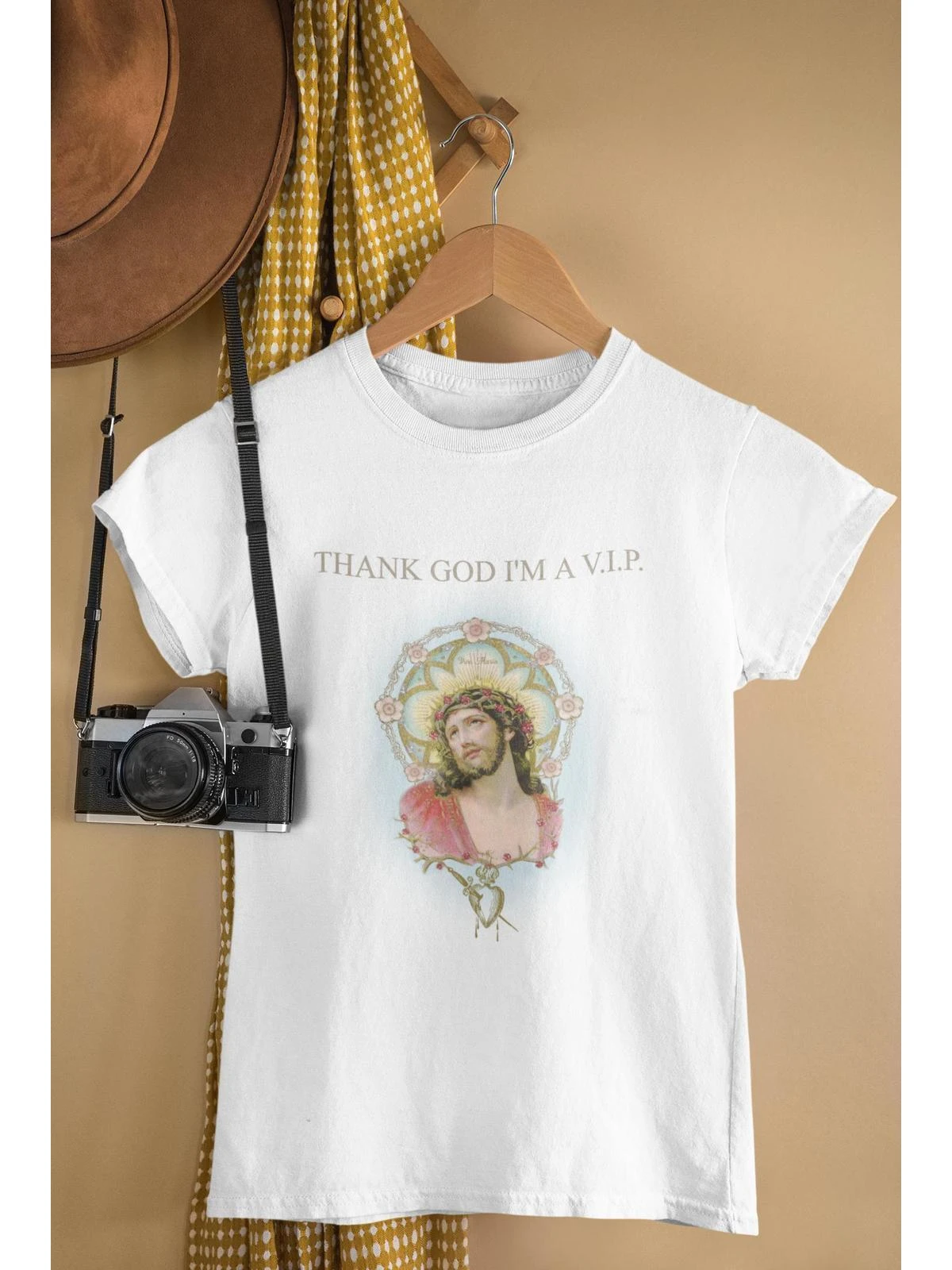 Vive Maria Thank God Jesus Damen T-Shirt Weiss - Image 10