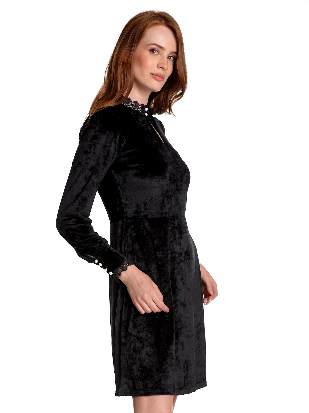 Vive Maria Velvet Dream Damen Blusenkleid Schwarz – Bild 4