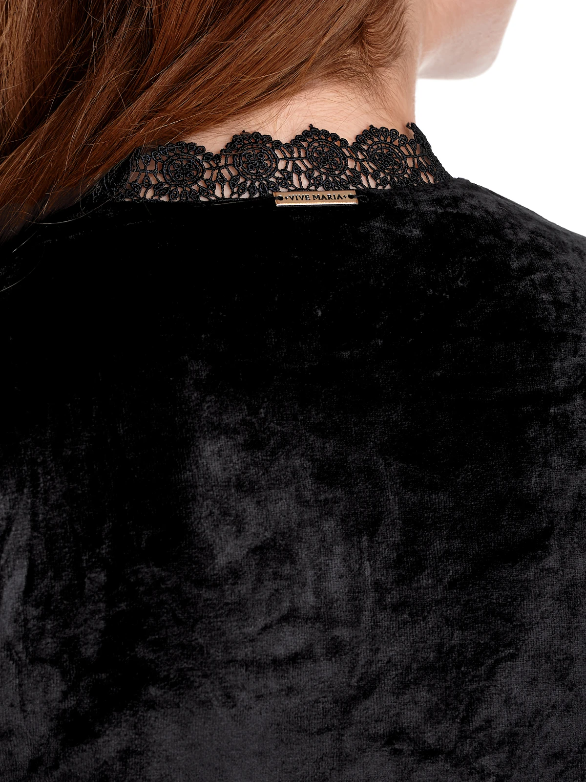 Vive Maria Velvet Dream Damen Blusenkleid Schwarz – Bild 5