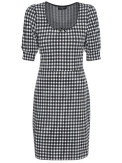 Vive Maria Vichy Etui Damen Etuikleid Schwarz/creme