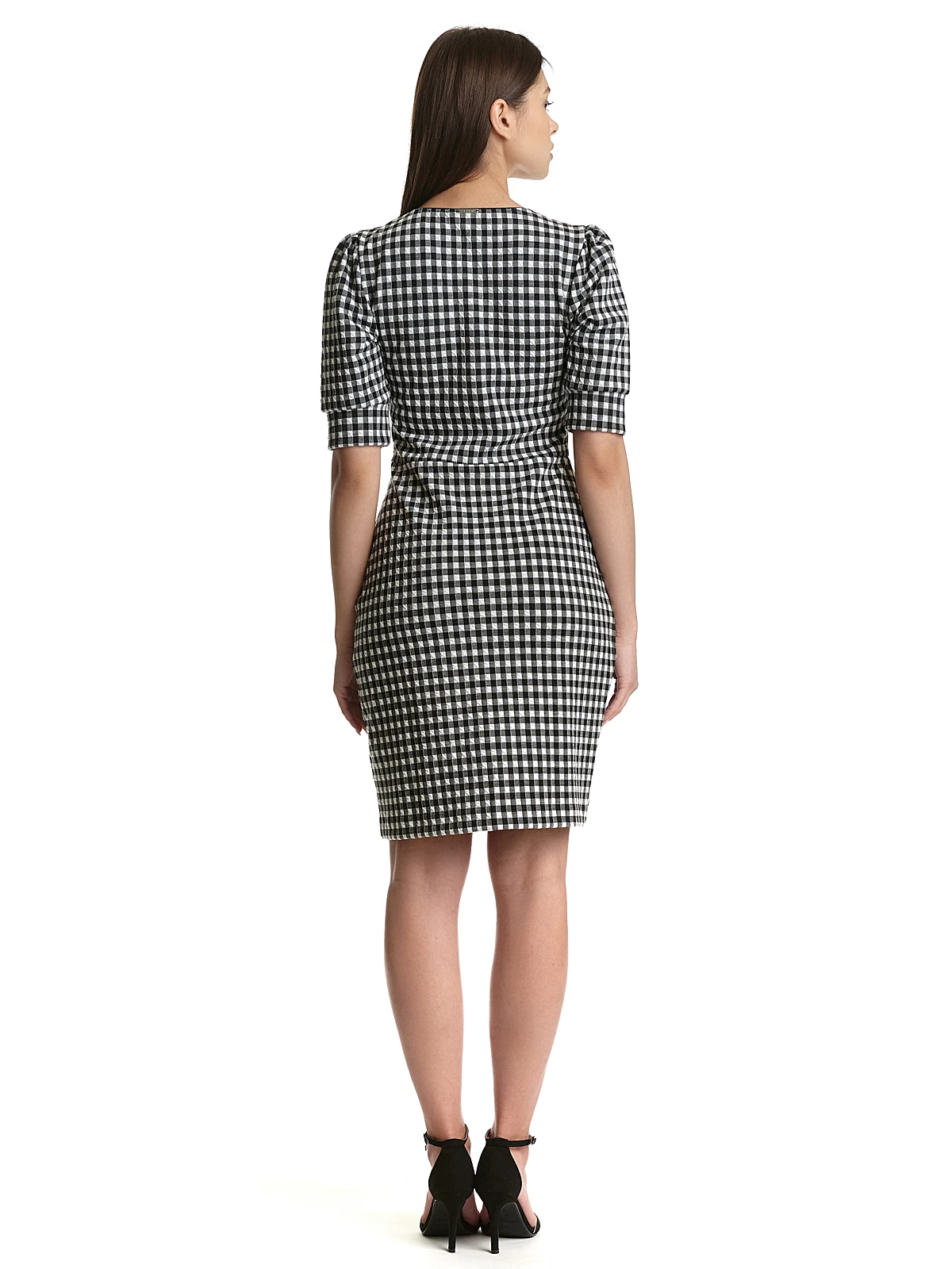 Vive Maria Vichy Etui Damen Etuikleid Schwarz/creme – Bild 3