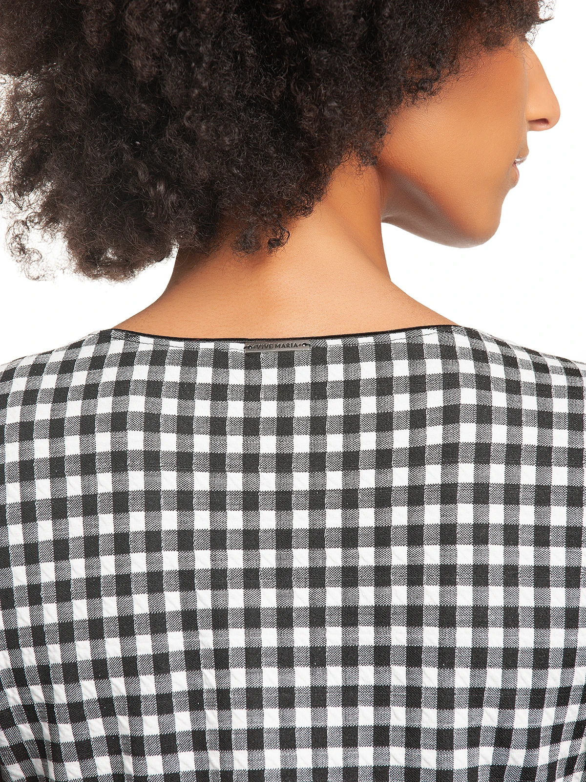 Vive Maria Vichy Etui Damen Etuikleid Schwarz/creme – Bild 6