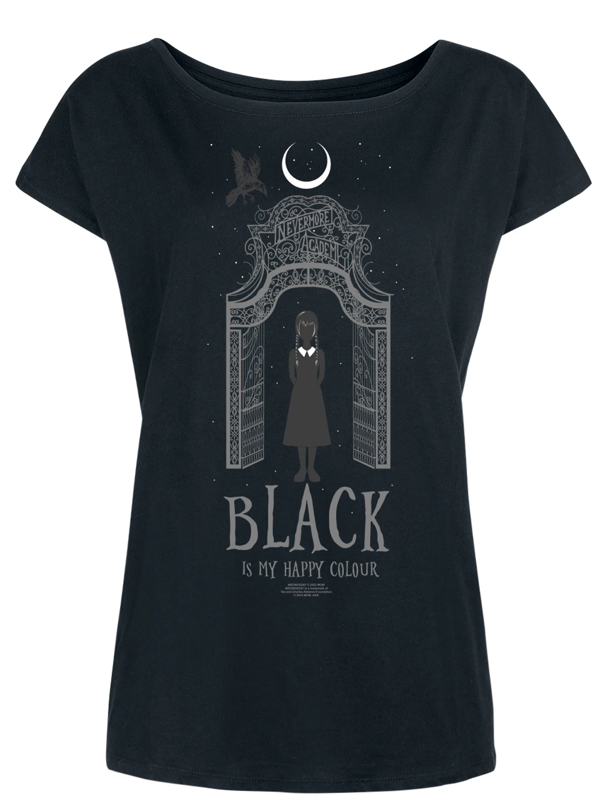 Wednesday Black I My Happy Colour Damen Loose-Shirt Schwarz